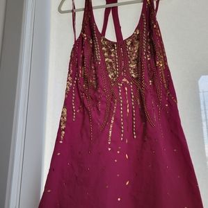 Free People SEXY Mini Dress Dragon Fruit Fuchsia!